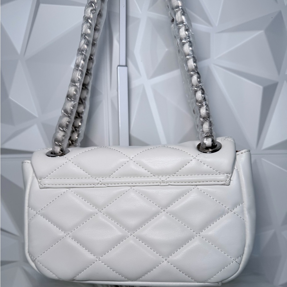 🤍Aldo White Crossbody Bag with Blue Embellishments - Picture 2 of 12